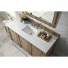 James Martin Vanities Bristol 60in Single Vanity, Whitewashed Walnut w/ 3 CM Arctic Fall Solid Surface Top 157-V60S-WW-3AF